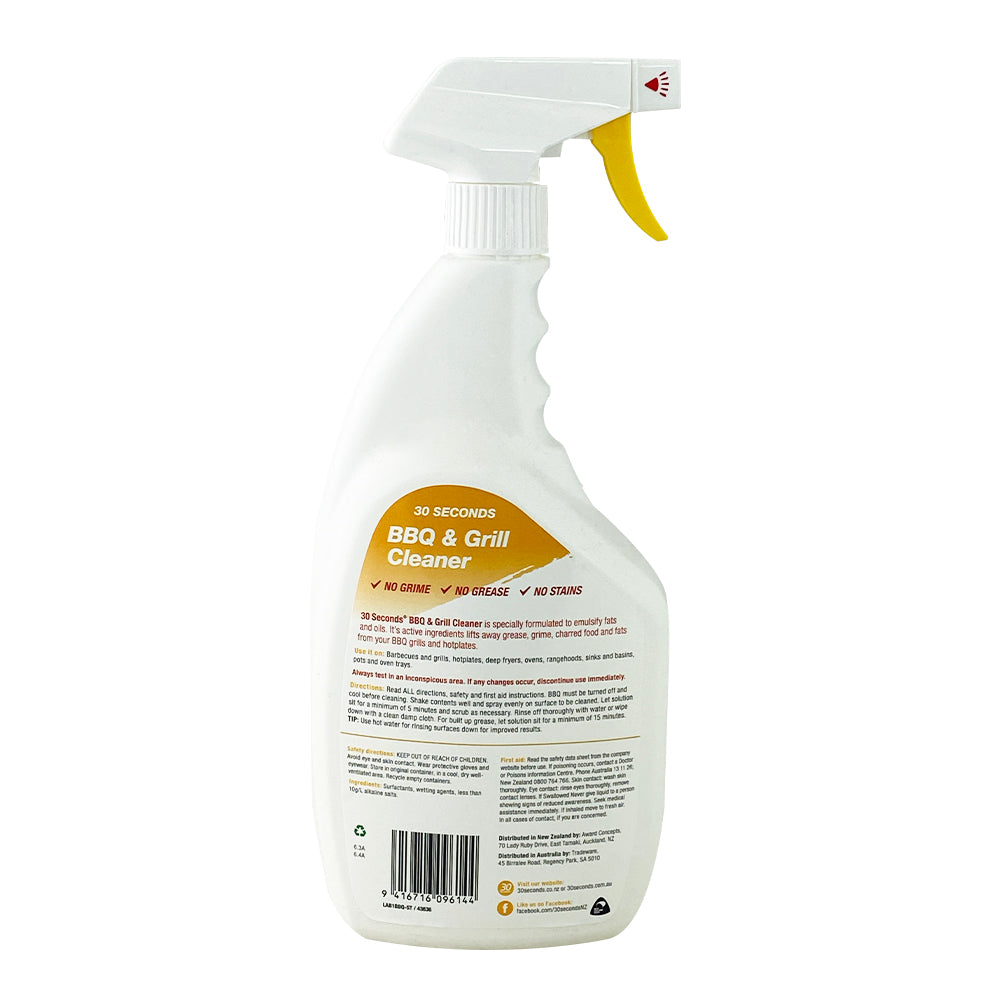 30 Seconds BBQ and Grill Cleaner - 1L Spray