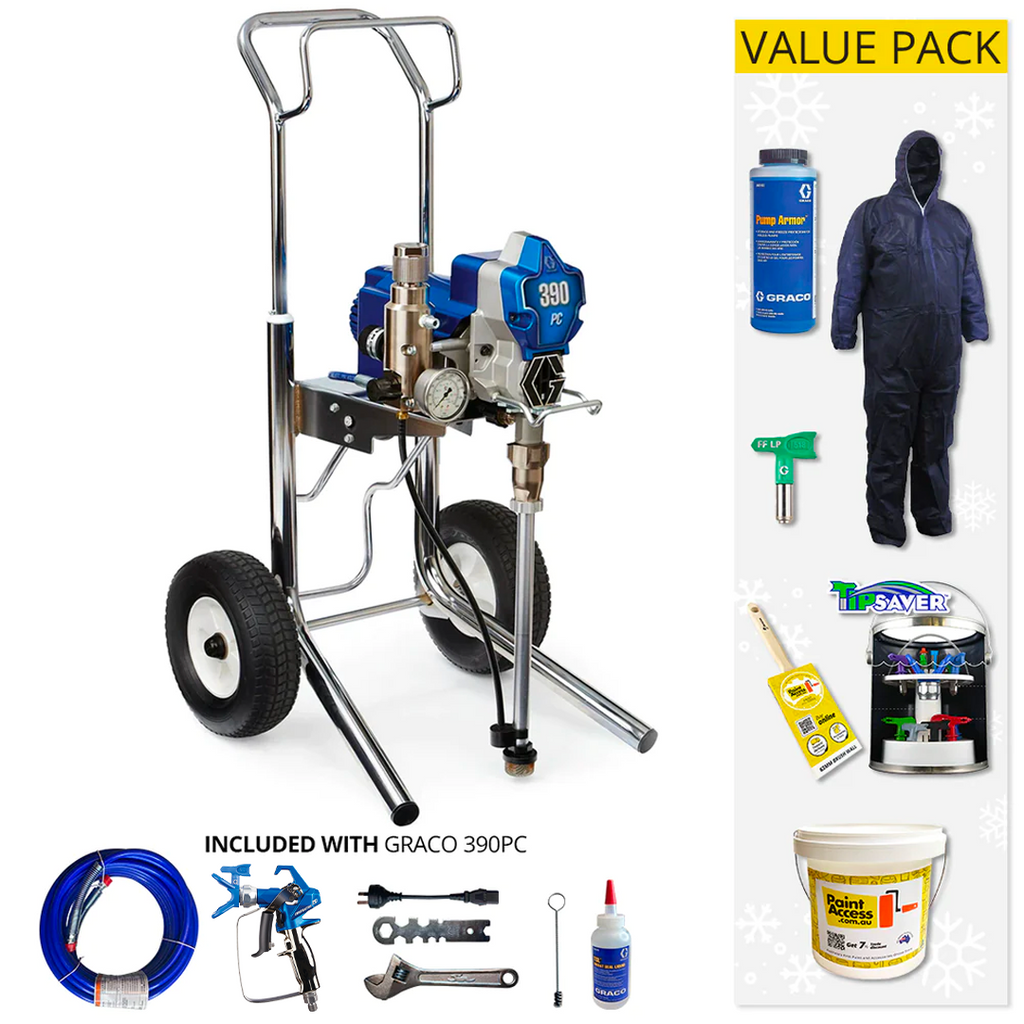 Graco Ultra 390PC Pro Electric Airless Sprayer Range + Value Pack