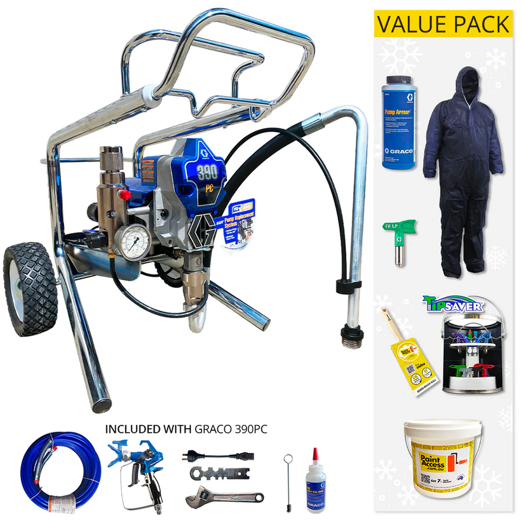Graco Ultra 390PC Pro Electric Airless Sprayer Range With Value Pack