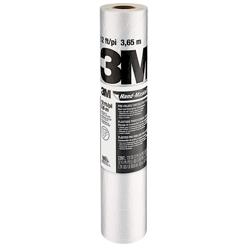 3M Hand-Masker Pre-Folded Contractor's Plastic Film 3.6m x 18m CP12