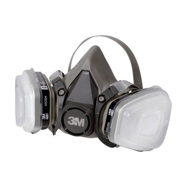 3M 6211P1 Particulate Respirator - Spraying Face/Gas Mask with 6001 and N95 filters (7 Piece Set)