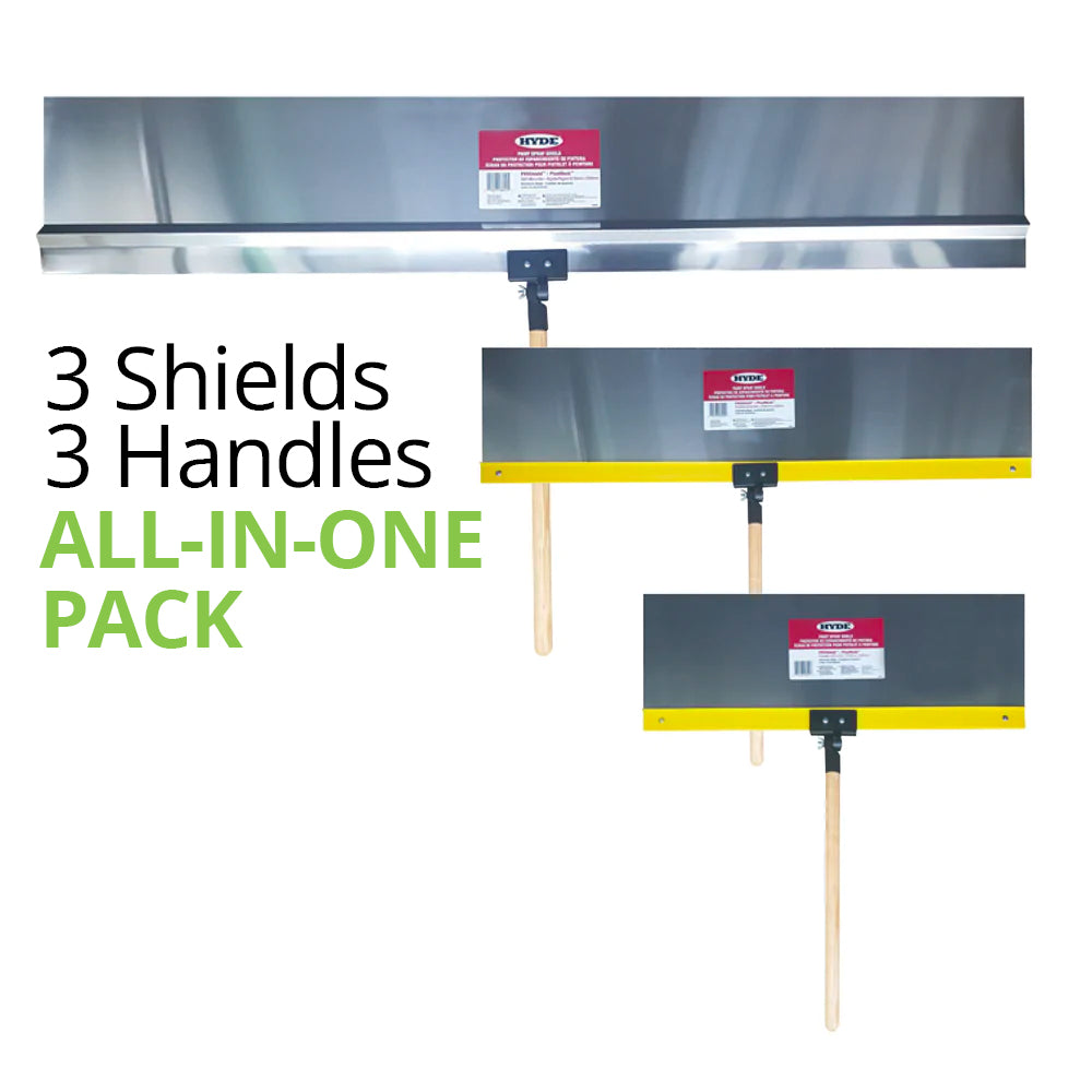 QTech Aluminium Painters Shields 3 pack - 28123