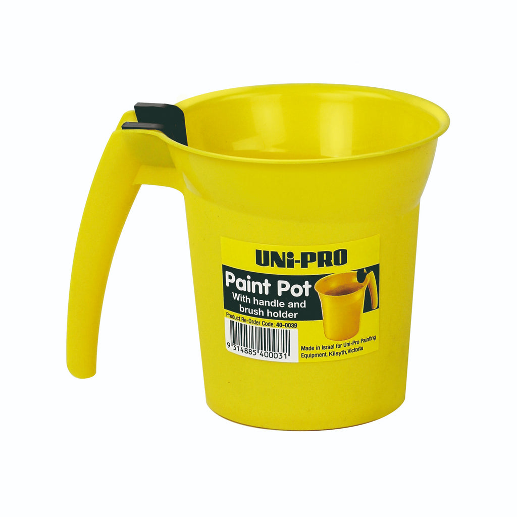 Uni-Pro 600ml Paint Pot With Handle And Brush Holder
