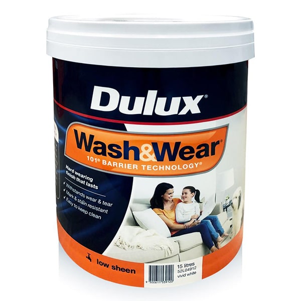 DULUX Wash&Wear Low Sheen 15L - Buy Paint Online