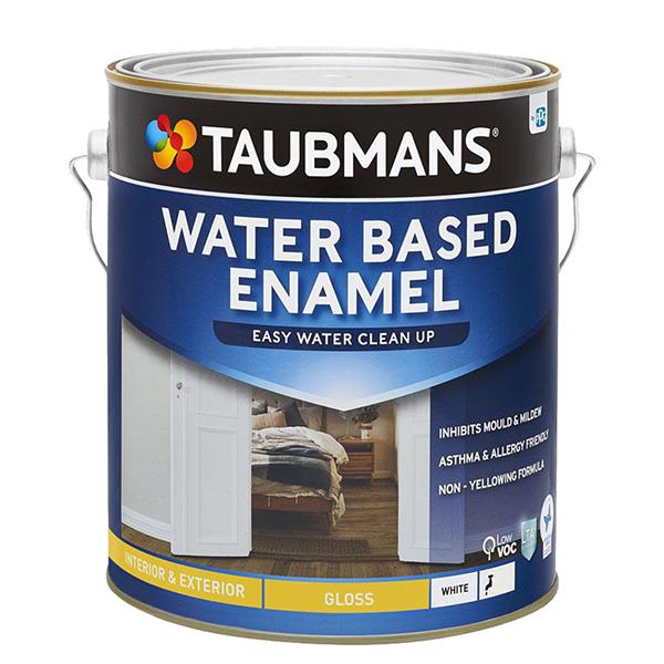 Taubmans Water Based Enamel Gloss White - 4L - 121610/4L