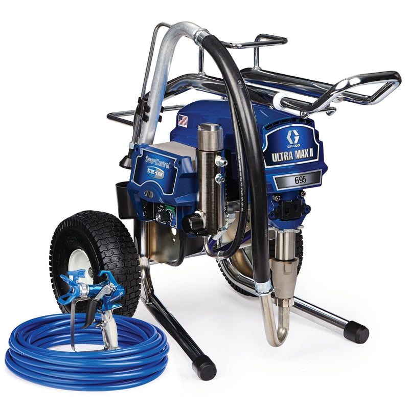 Graco Ultra Max II 695 Standard Electric Airless Sprayer - Hi-Boy/Lo-Boy Cart With Bonus