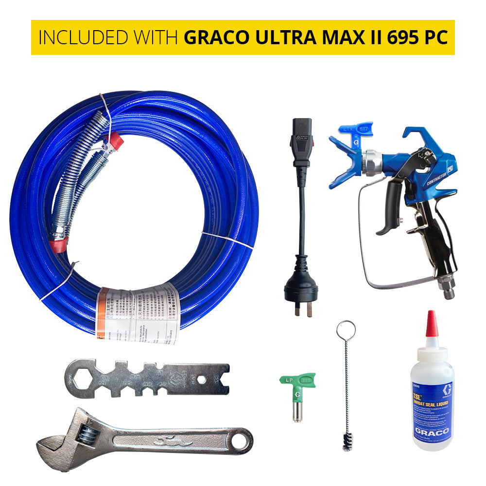 Graco Ultra Max II 695 Standard Electric Airless Sprayer - Hi-Boy Cart (17E613)