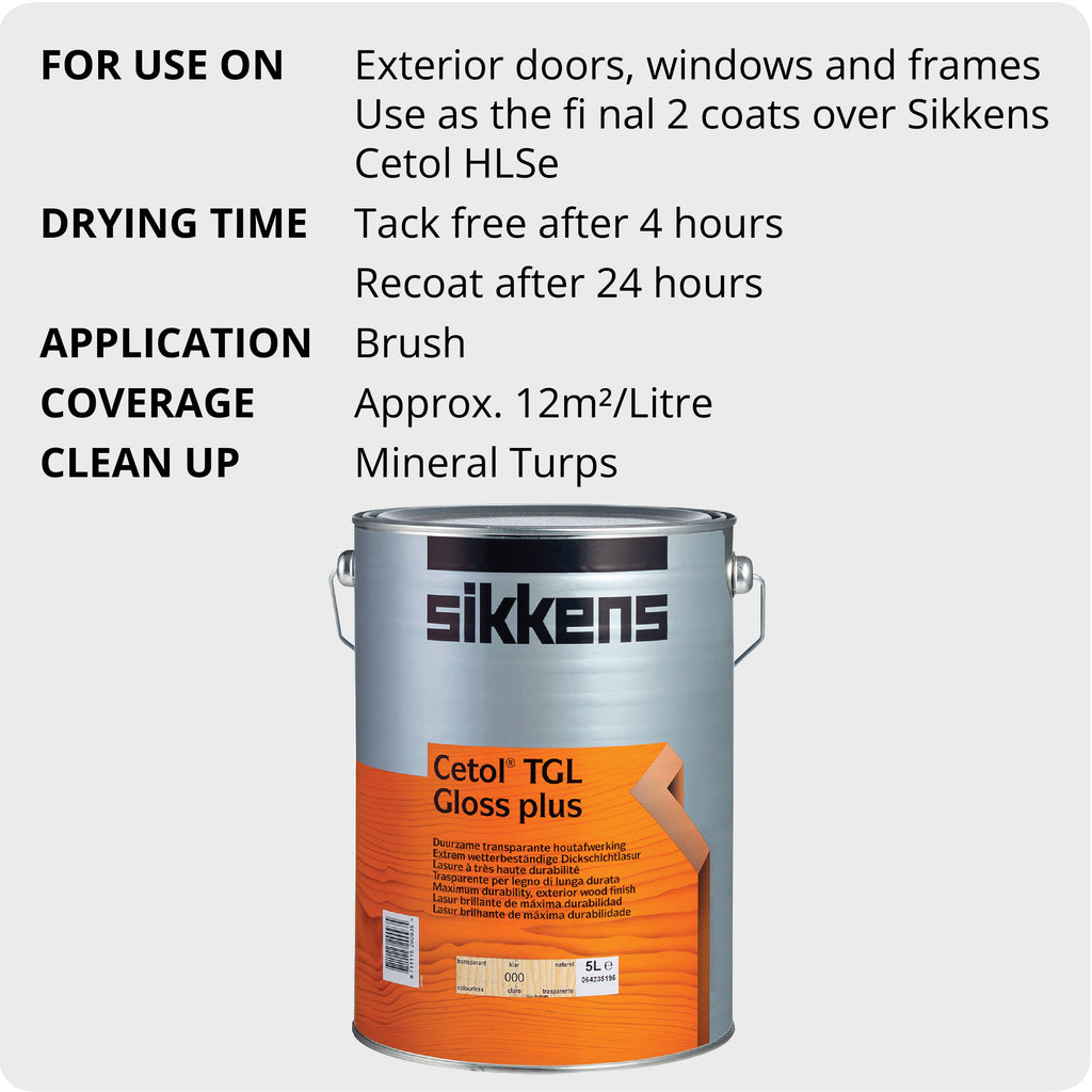 Sikkens Cetol TGL Gloss Plus Colourless