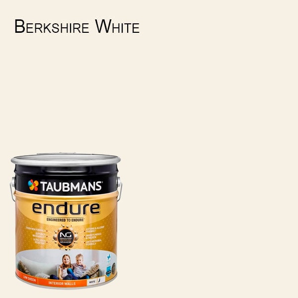 Taubmans Endure Low Sheen White - 10L - Interior Wall Paint  124200/10L