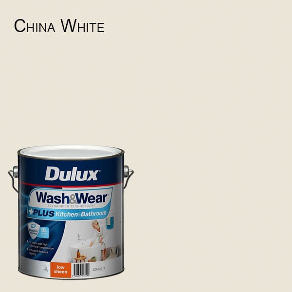 DULUX Wash&Wear + PLUS Kitchen & Bathroom Low Sheen 4L