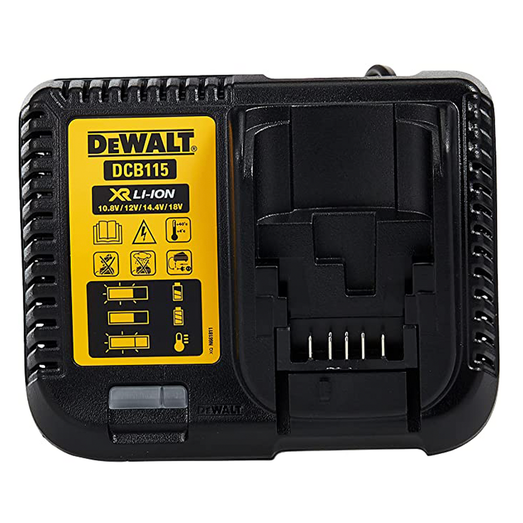 DEWALT DCB115 DEWDCB115 DCB115-GB XR Multi Voltage Li-Ion Battery Charger 10.8V, 14.4V & 18V