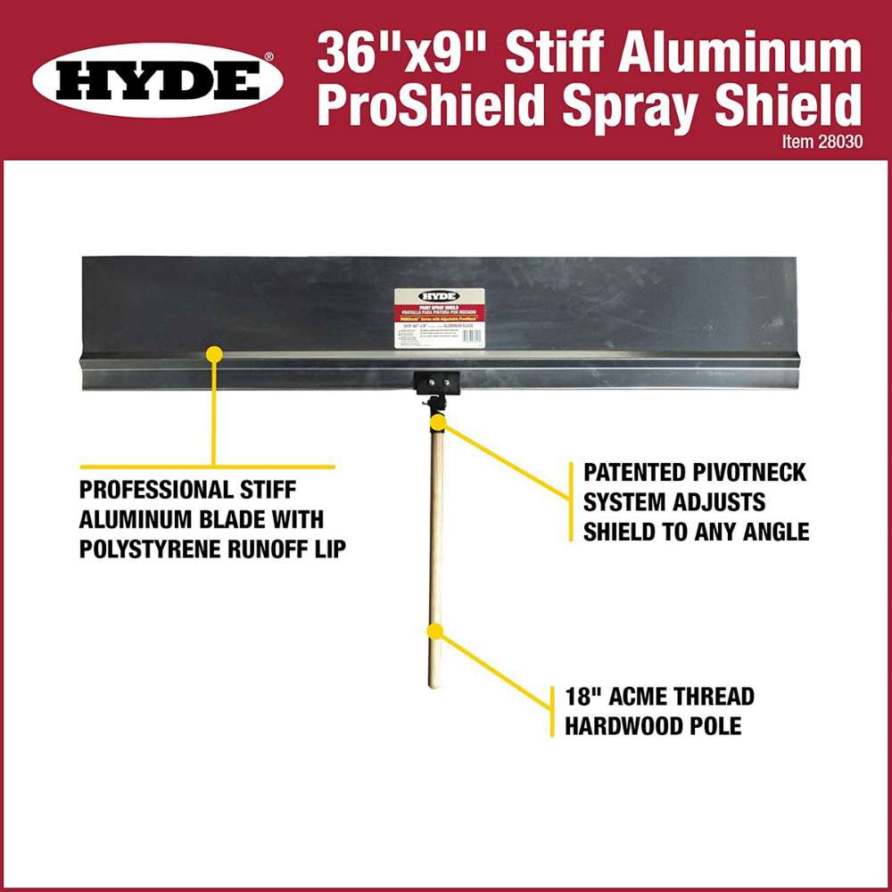 Hyde Spray Shield Aluminium Handle
