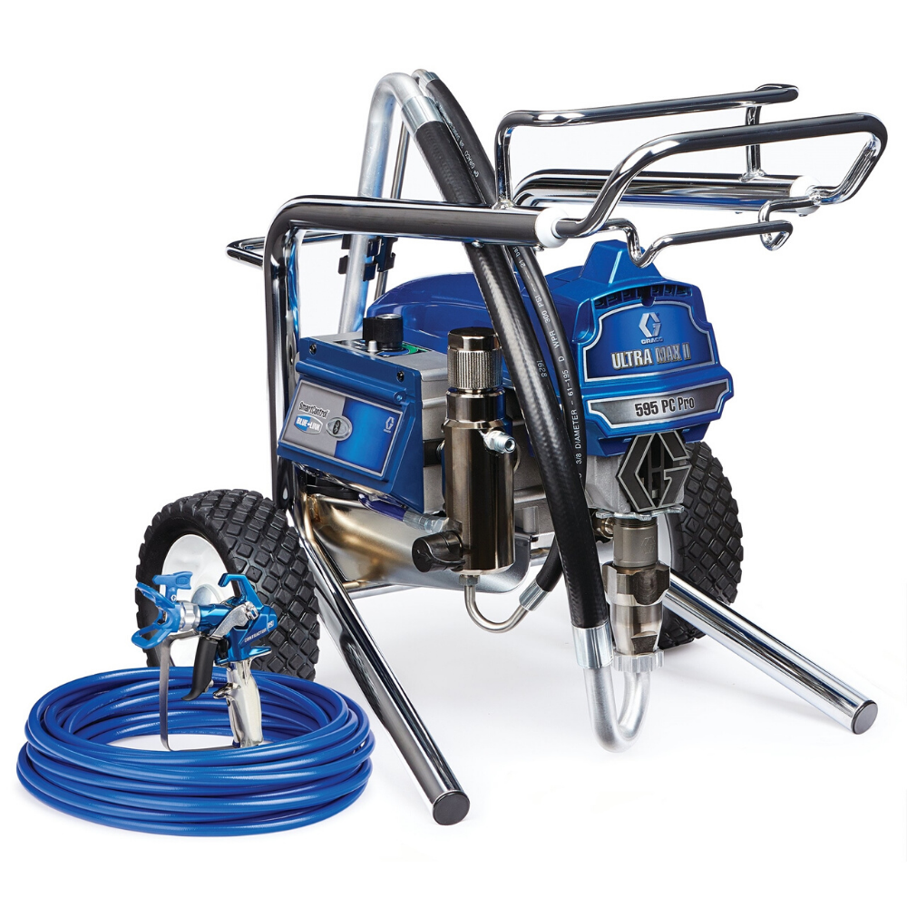 Graco Ultra Max II 595PC Pro Electric Airless Sprayer - Hi-Boy/Low-Boy Cart With Value Pack