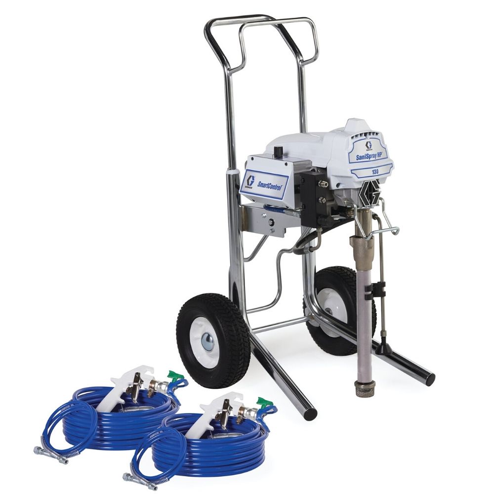 Graco SaniSpray HP 130 2-Gun Cart Airless Sprayer (25R955)