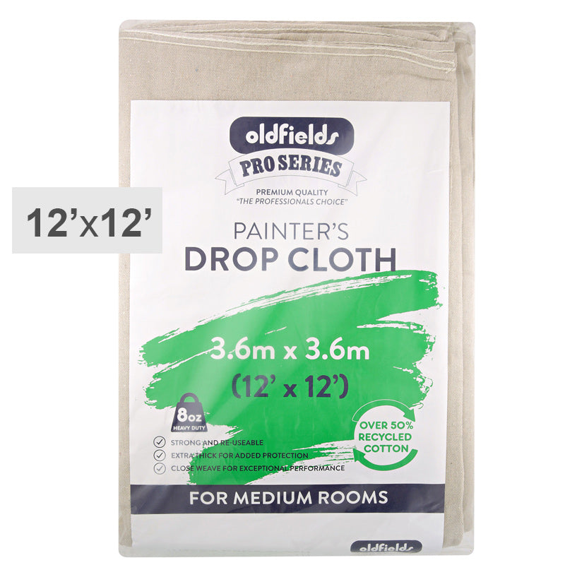 Oldfields Pro Series Drop Cloth 3.6m x 3.6m