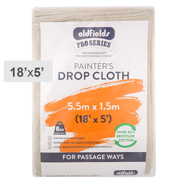 Oldfields Pro Series Drop Cloth 5.5m x 1.52m