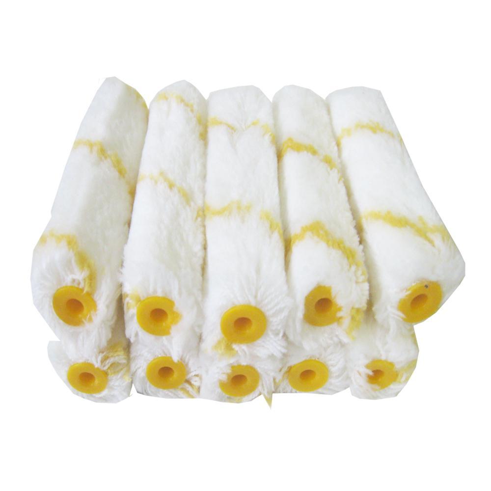Express Rollers 100mm Gold Stripe Roller Cover Set with Handle - 10-Pack