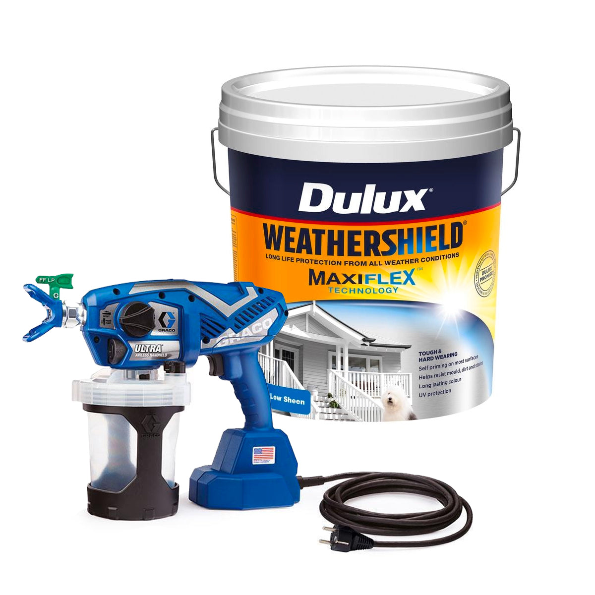 Graco Airless Handheld Dulux WeatherShield Combo Deal Save 20