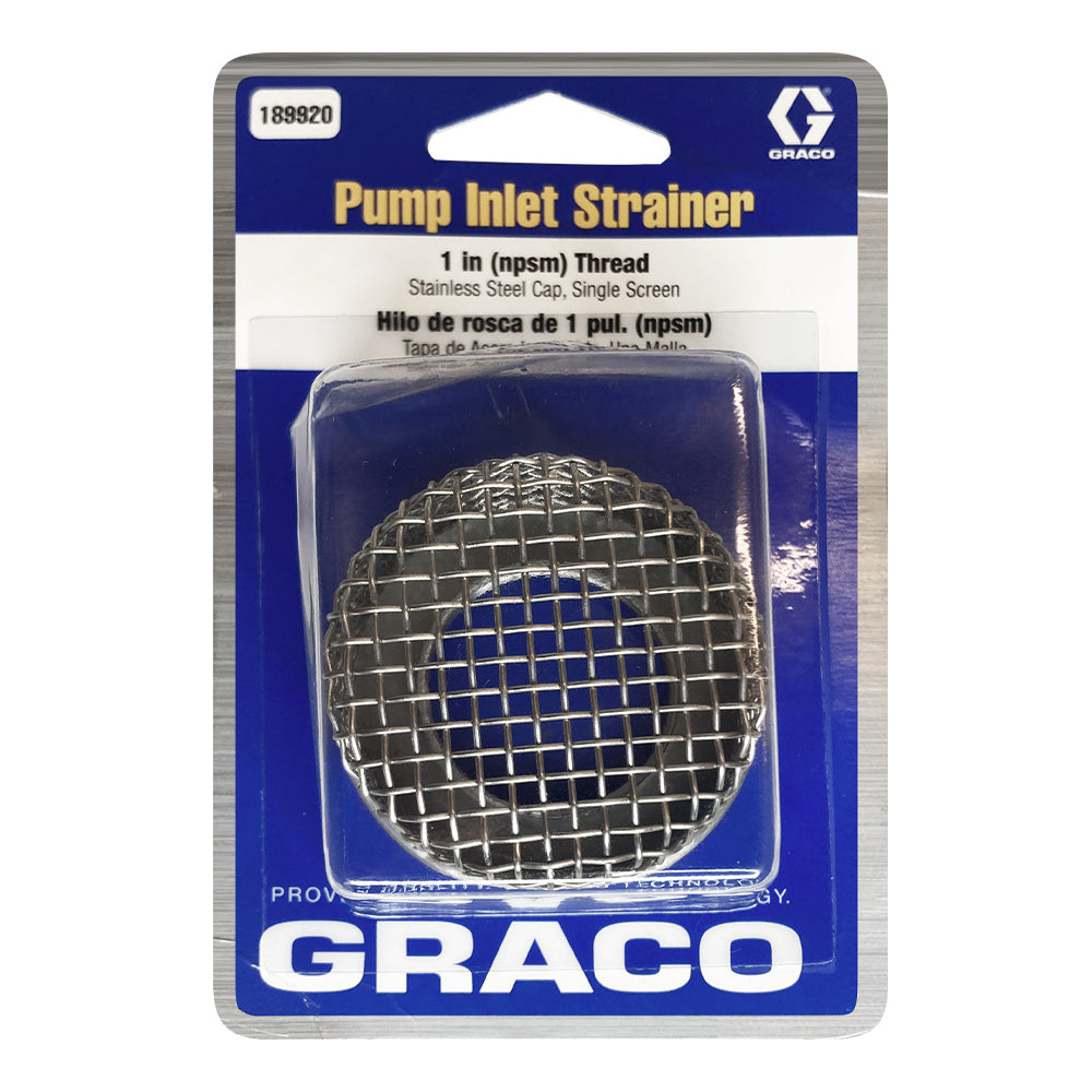 Graco Pump Inlet Strainer SST Cap Single Screen 1in (189920)