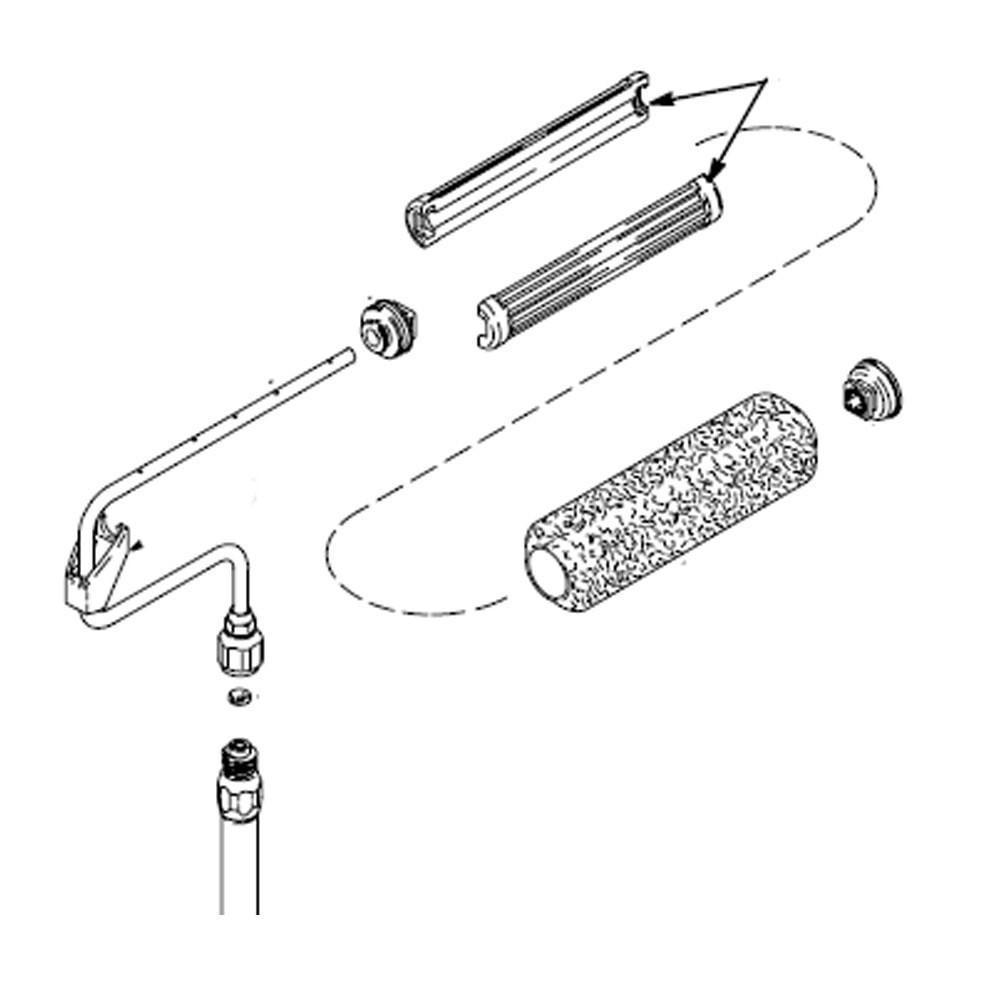 Graco 230mm Pressure Roller Kit with In-Line Valve Gun
