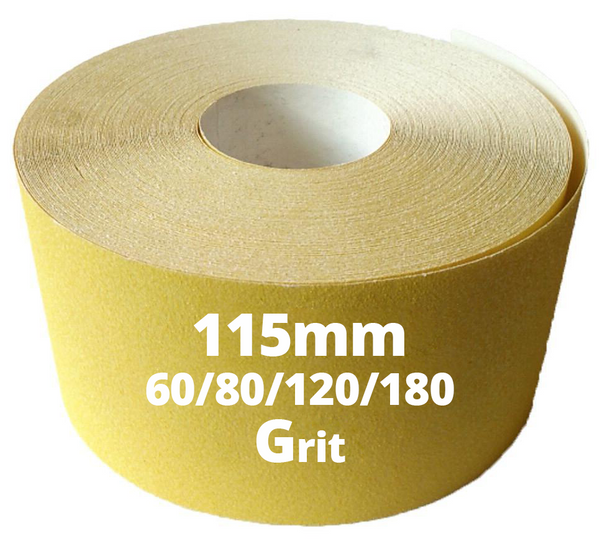 Klingspor Painters Sand Paper 115mm x 50m (yellow) Range