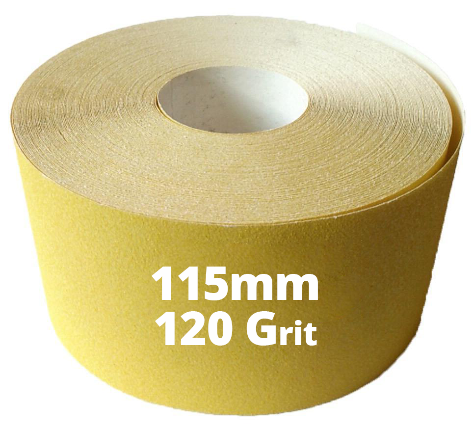 Klingspor Painters Sandpaper 115mm x 50m (Yellow) Range