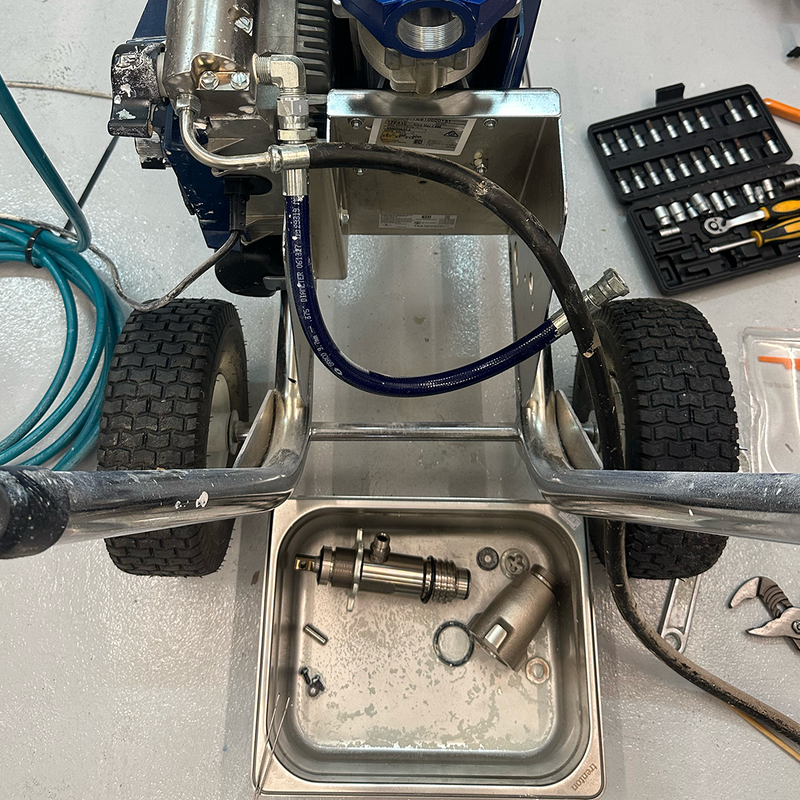 Paint Sprayer Pump Rebuild - Set Fee - 3 hours (parts not included)