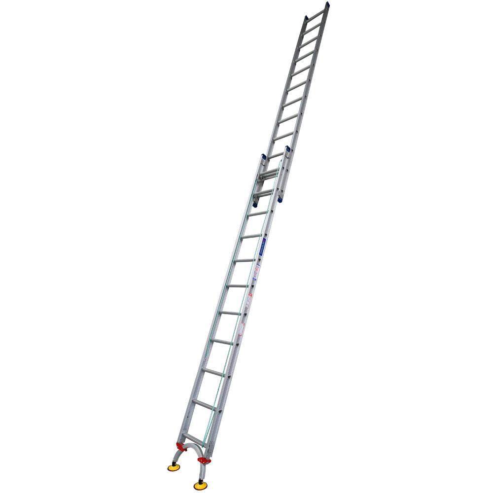 INDALEX Level Arc 3.8-6.6m 180kg Pro Series Aluminium Extension Ladder