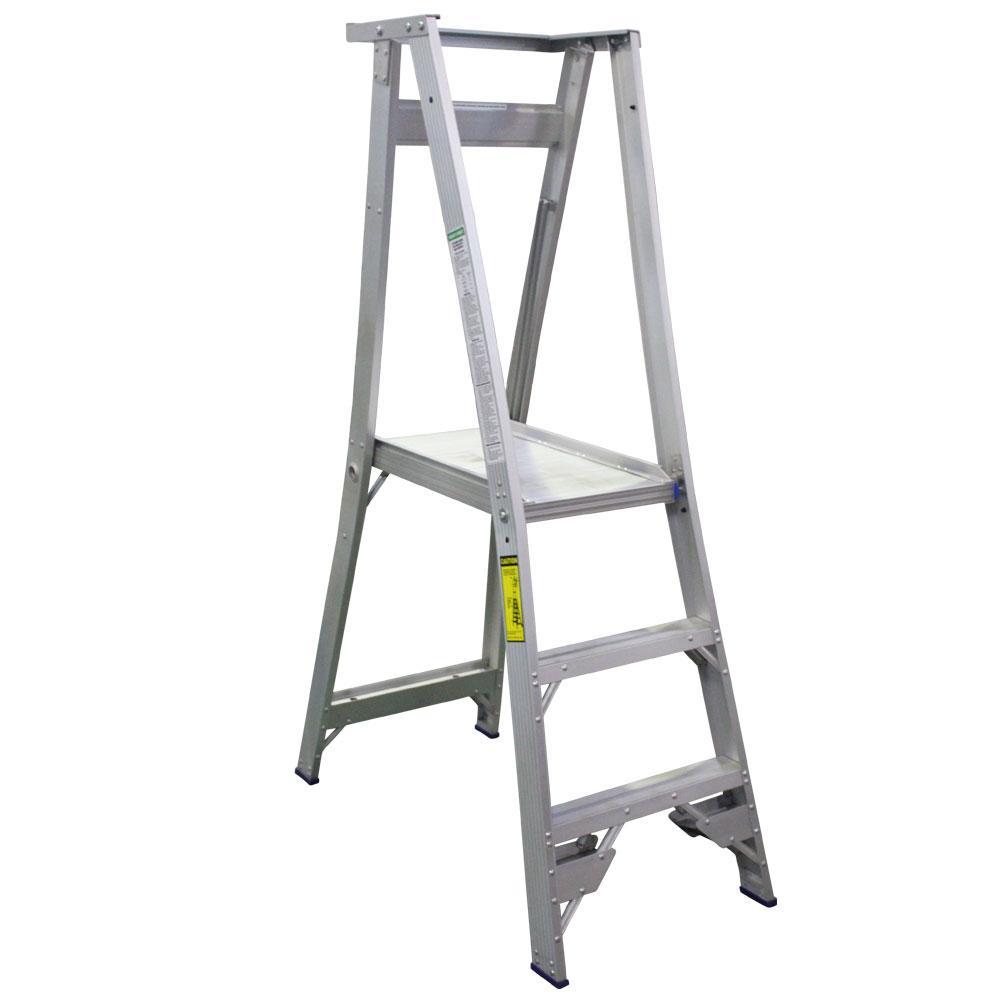 INDALEX 3-Step 1.8m/0.9m 150kg Pro Series Aluminium Platform Ladder