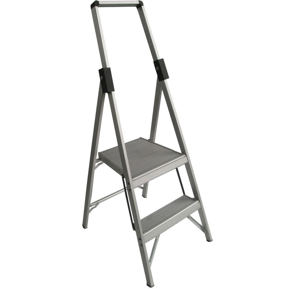 INDALEX 2-Step 1.5m/0.6m 120kg Tradesman Aluminium Slimline Platform Ladder
