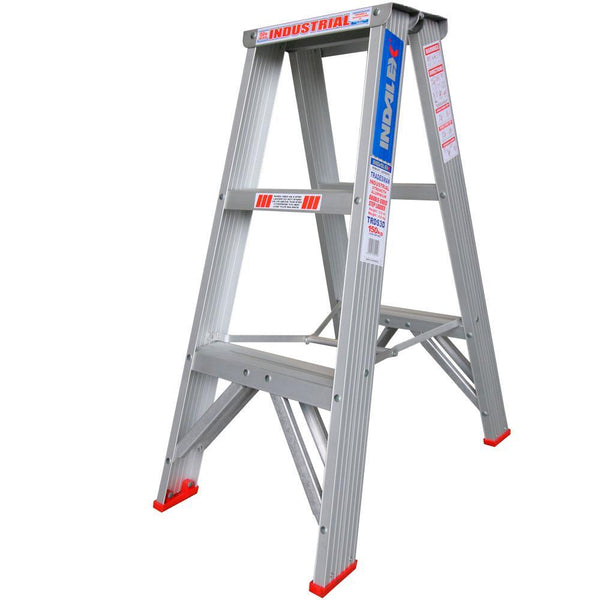 INDALEX 0.9m 150kg Tradesman Double-Sided Aluminium Step Ladder
