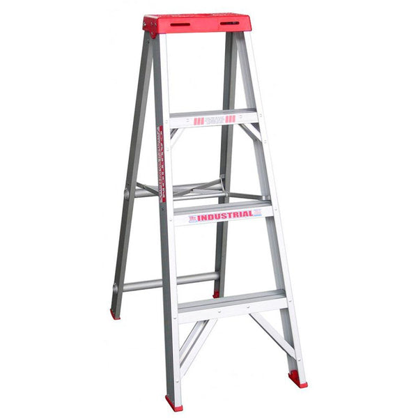 INDALEX 1.2m 150kg Tradesman Single-Sided Aluminium Step Ladders