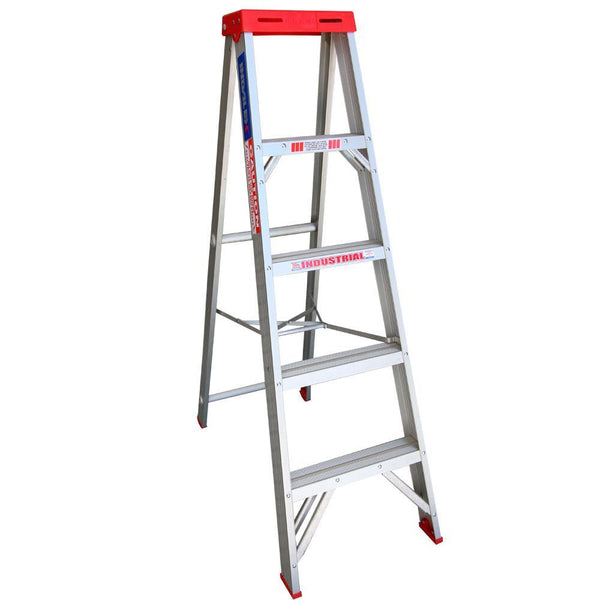 INDALEX 1.5m 135kg Tradesman Single-Sided Aluminium Step Ladders