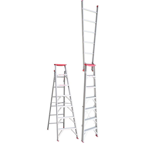 INDALEX 2.1-3.8m 120kg Tradesman Dual Purpose Aluminium Ladder