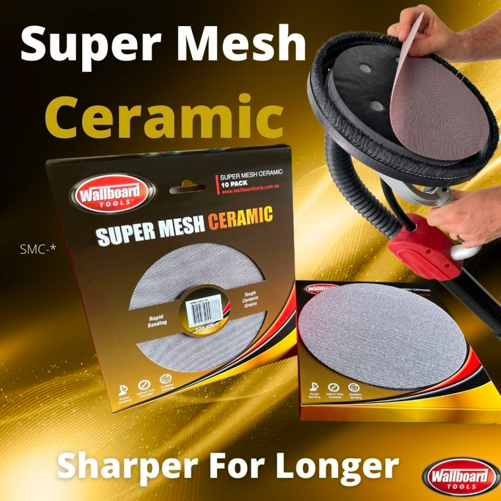 Wallboard Tools Super Mesh Ceramic 150mm 10pk Range