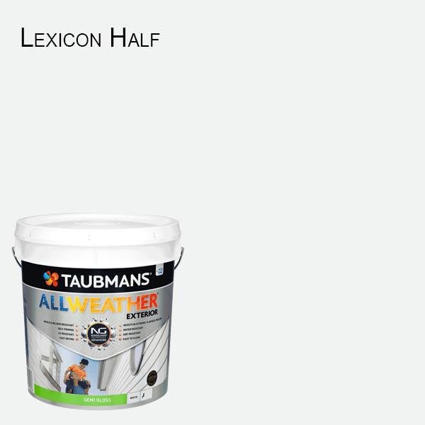 Taubmans All Weather Semi Gloss - 15L - White Exterior Paint Self Priming  187400/15L