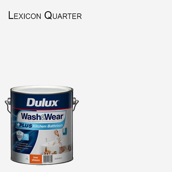 DULUX Wash&Wear + PLUS Kitchen & Bathroom Low Sheen 4L