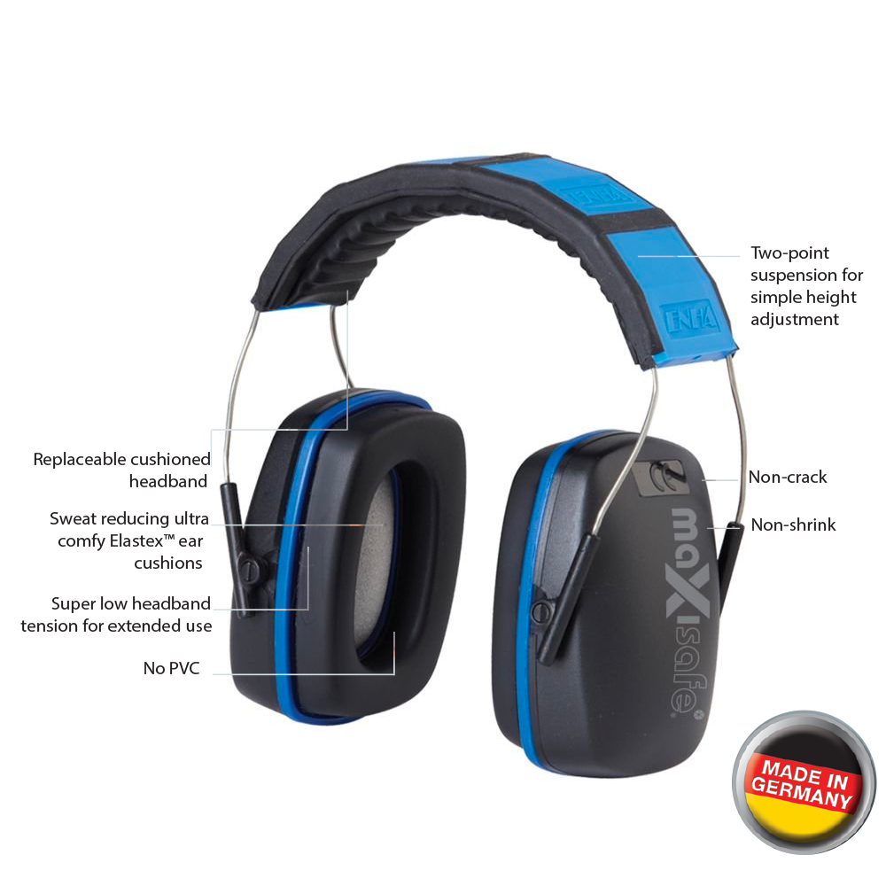 Maxisafe Earmuff 26dB - Class 5 - Blue