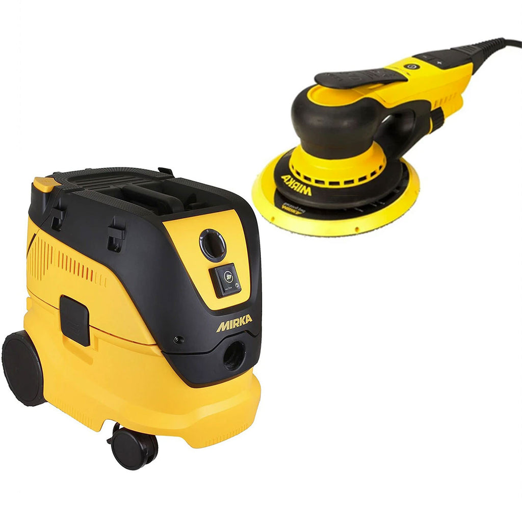 Mirka DEROS 650CV Direct-electric Random Orbital Sander and Mirka Dust Extractor Range