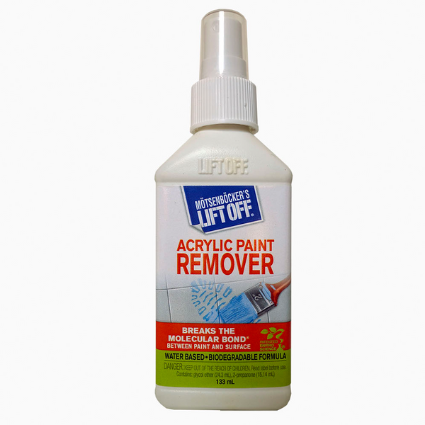 Mötsenböcker’s Lift Off Acrylic Latex Paint Remover Range