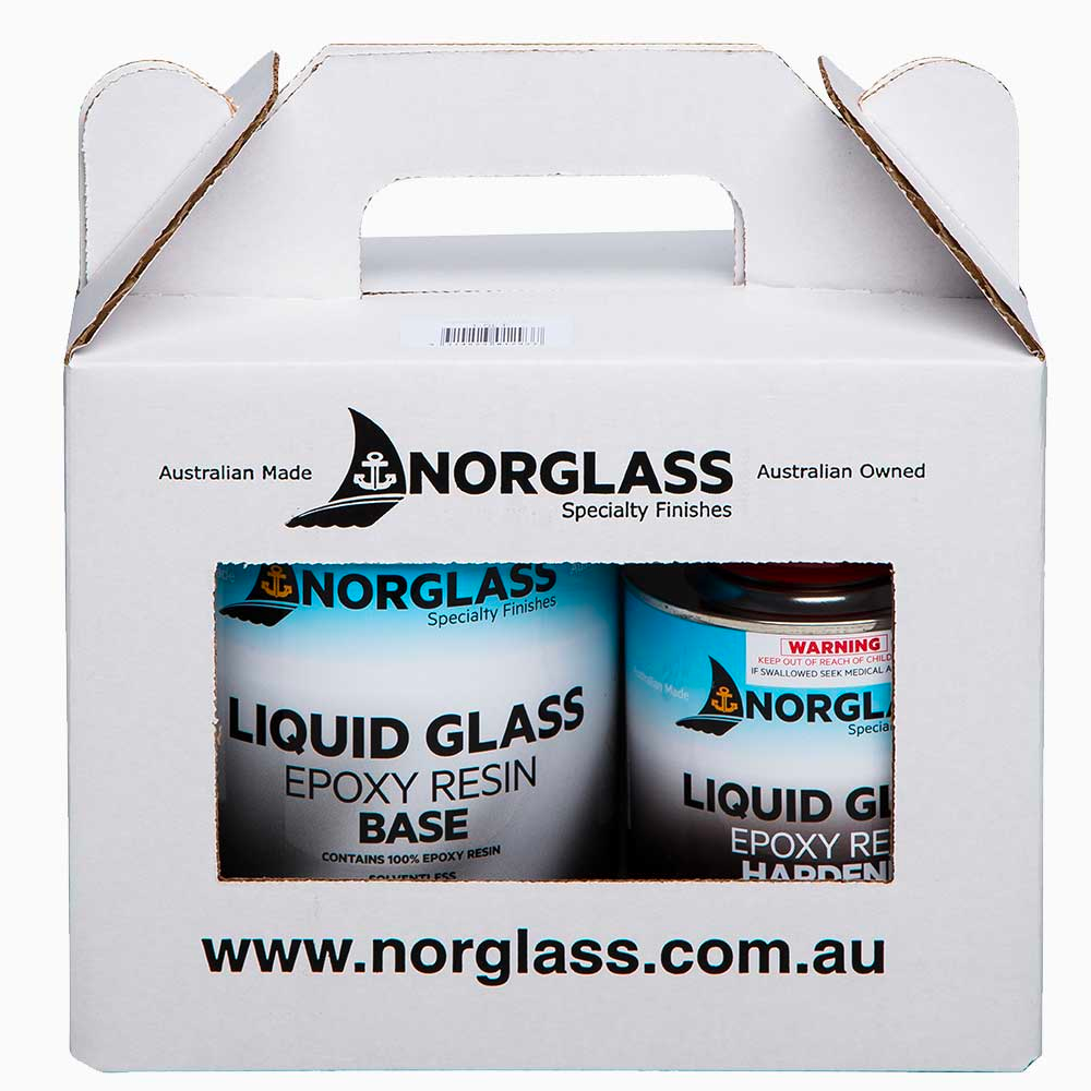 NORGLASS Liquid Glass Epoxy Resin Base and Hardener