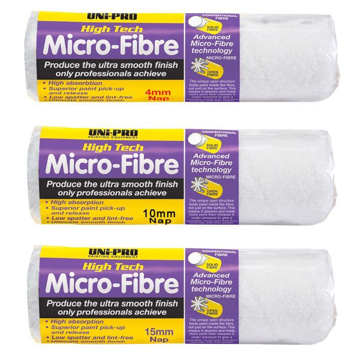 Uni-Pro High Tech Microfibre Roller Covers 230mm - 460mm