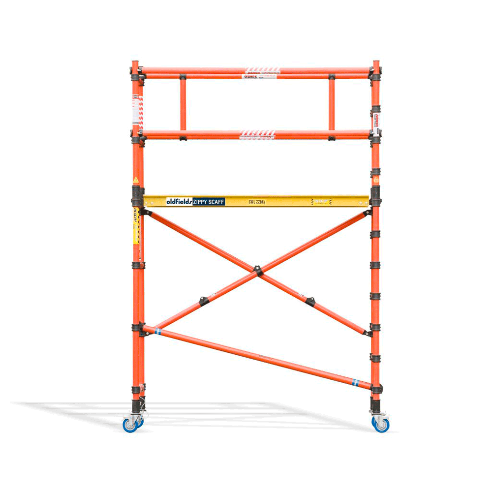 Oldfields Fibreglass Folding Scaffold & Guardrail Extension Pack