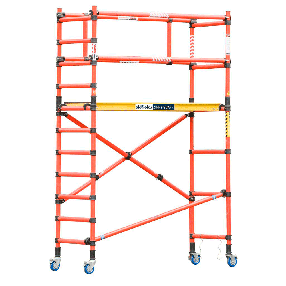 Oldfields Fibreglass Folding Scaffold & Guardrail Extension Pack