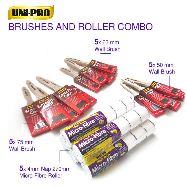 Uni-Pro Brushes and Roller Covers Deal Super Special 7% off
