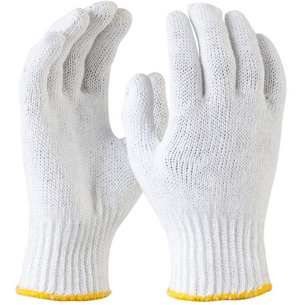 Plain Gloves Knitted Poly Cotton