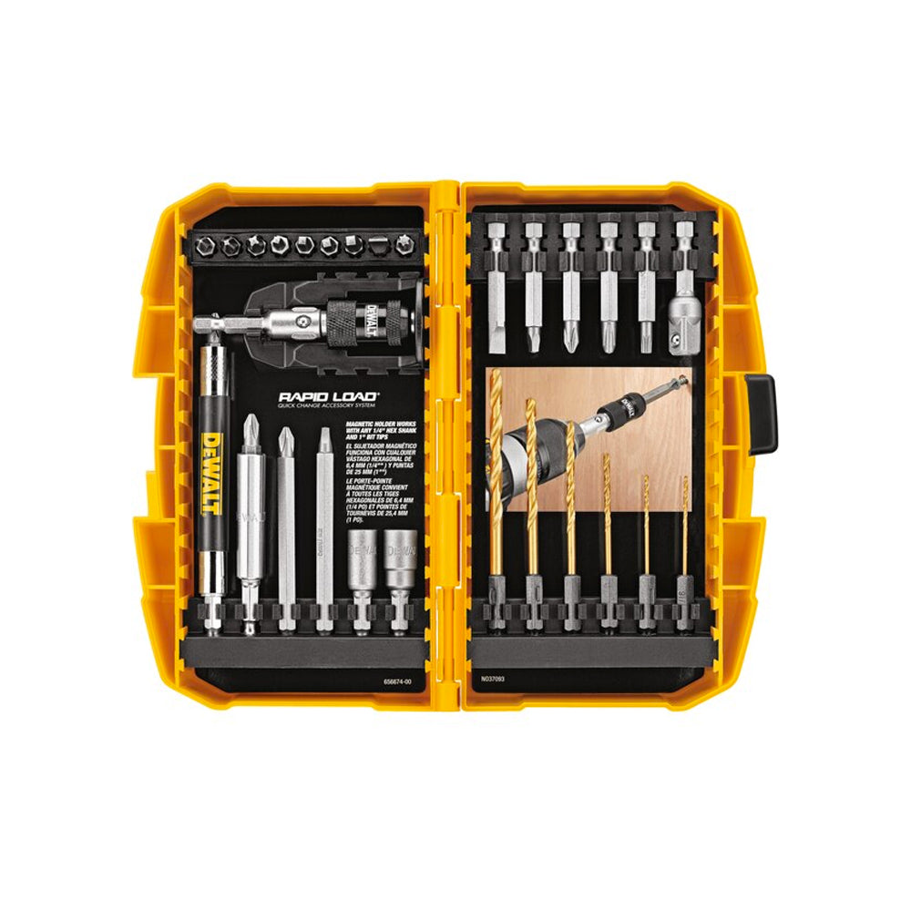 DEWALT RAPID LOAD® 30 Piece Drill Drive Screwdriving Set with Tough Case® - DEWDW2520F