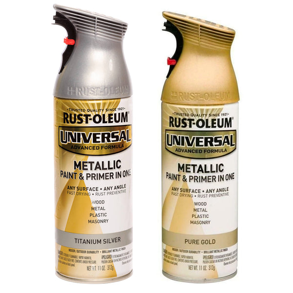 Rust Oleum Universal Metallic And Flat Melallic Spray Paint Range