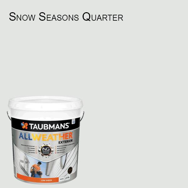 Taubmans All Weather Low Sheen - 10L - White Exterior Paint Self Priming  187200/10L