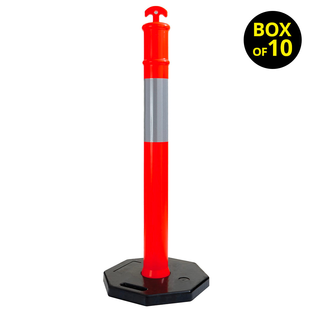 Maxisafe T-Top Bollard Post and 8kg Base - Box of 10